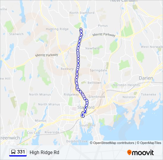 331 bus Line Map