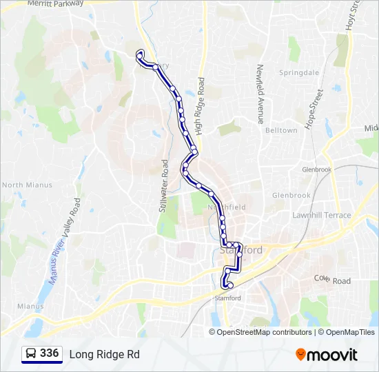 336 Bus Line Map
