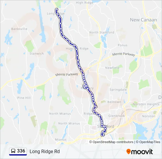 336 Bus Line Map