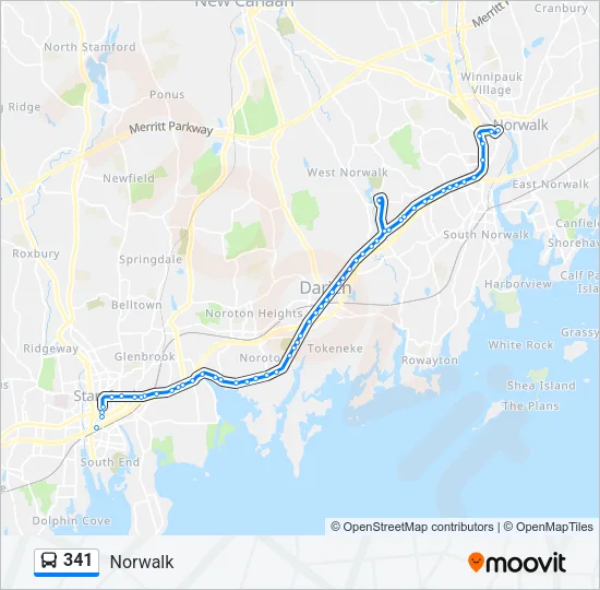 341 Bus Line Map
