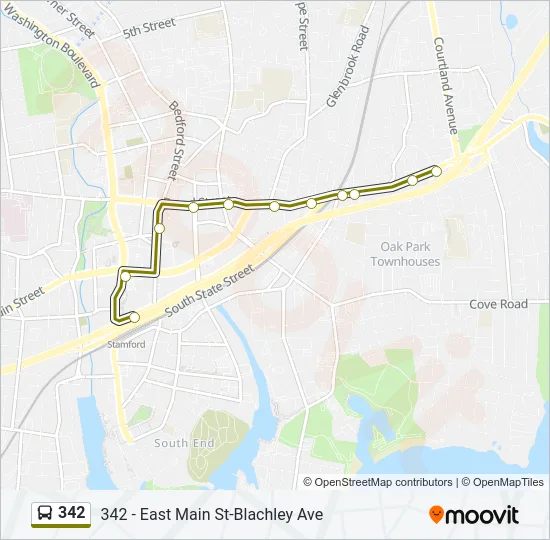 342 Bus Line Map