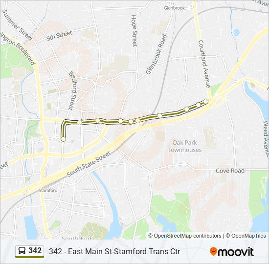 Mapa de 342 de autobús