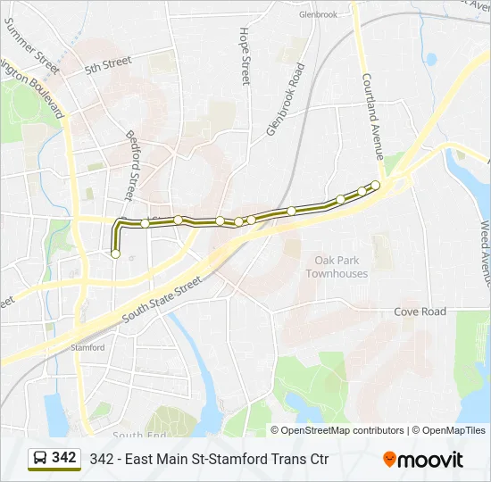 342 Bus Line Map