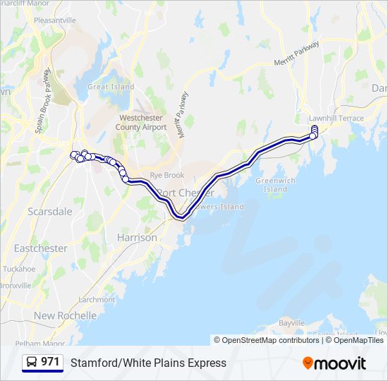 971 bus Line Map