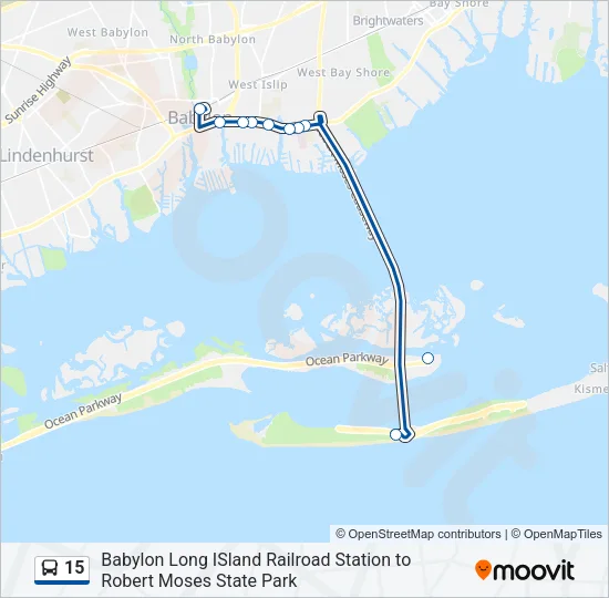15 Bus Line Map