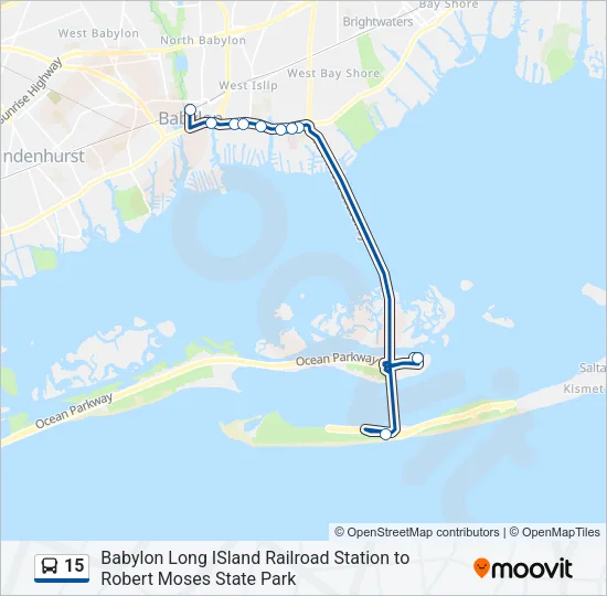 15 Bus Line Map