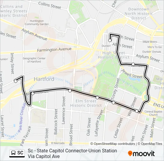 SC Bus Line Map