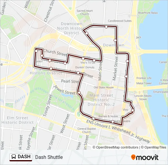 DASH Bus Line Map
