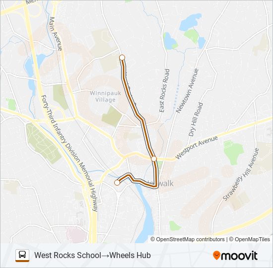 04-WHEELS RTE 4 bus Line Map