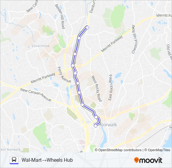 21-MAIN AVE SHU bus Line Map