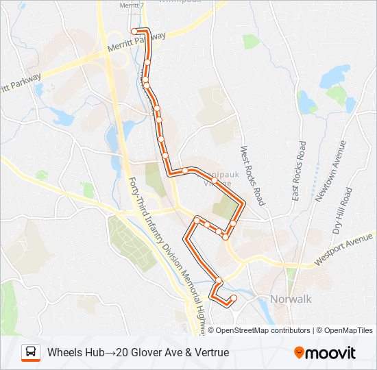 Mapa de 03-WHEELS de autobús