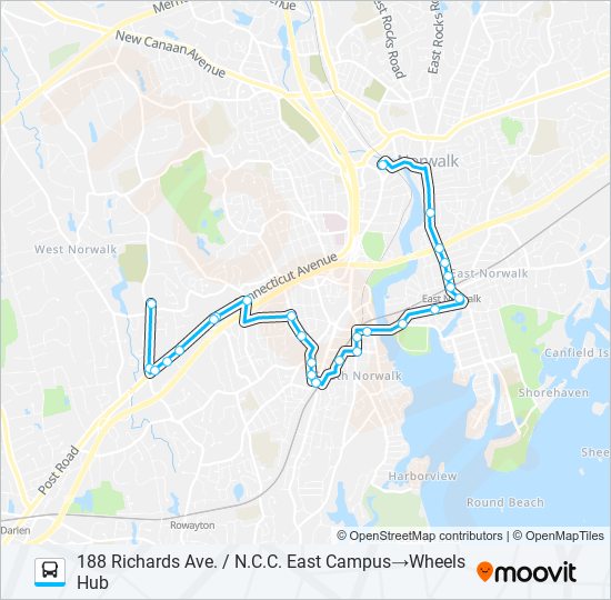 Mapa de 11-WHEELS de autobús