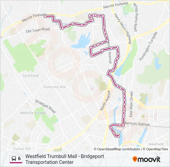6 Bus Line Map