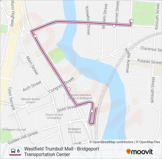 6 Bus Line Map