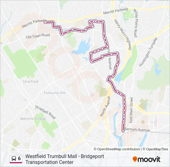 6 Bus Line Map