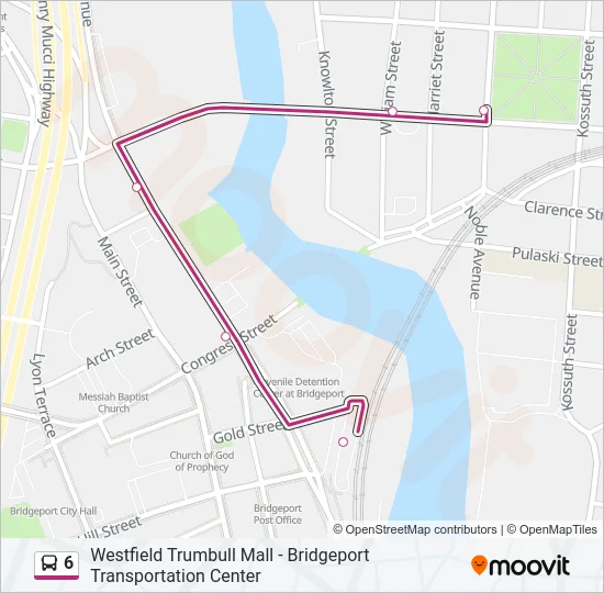 6 Bus Line Map