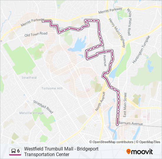 Mapa de 6 de autobús