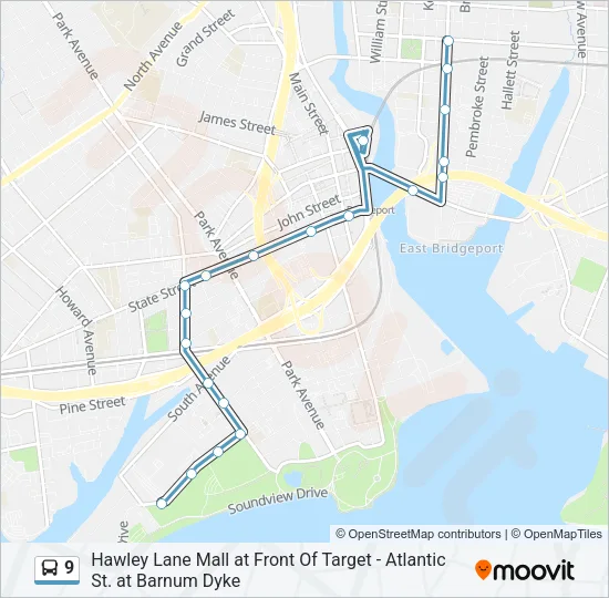 9 Bus Line Map