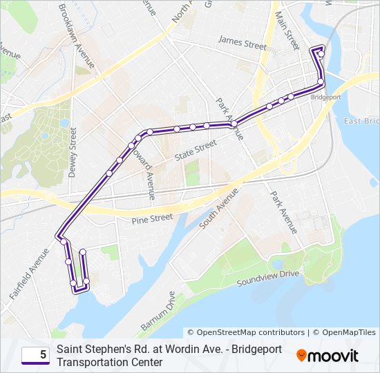 5 bus Line Map