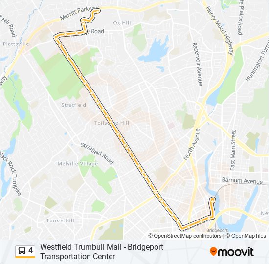 Mapa de 4 de autobús