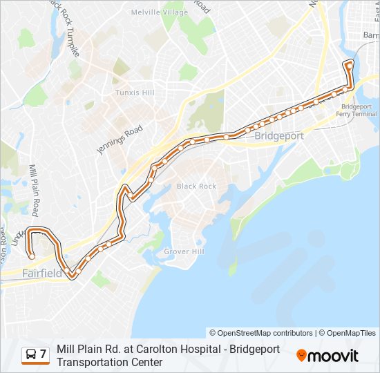 7 bus Line Map