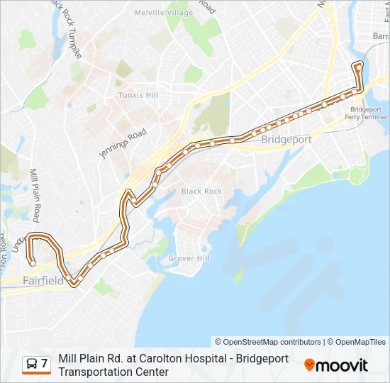 7 Bus Line Map