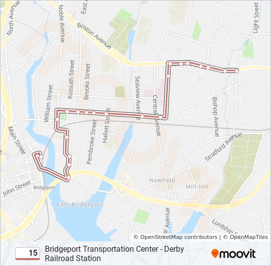Mapa de 15 de autobús
