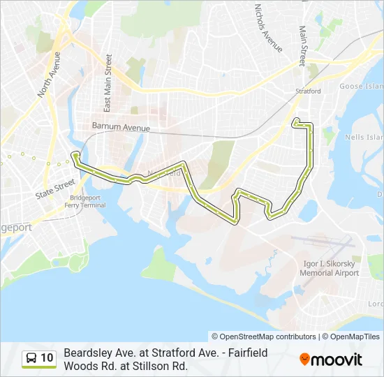 10 Bus Line Map