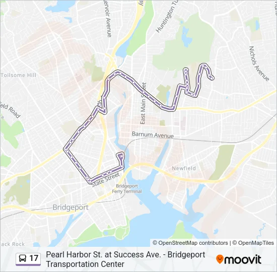17 Bus Line Map