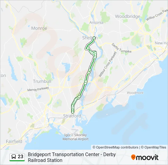 23 Bus Line Map