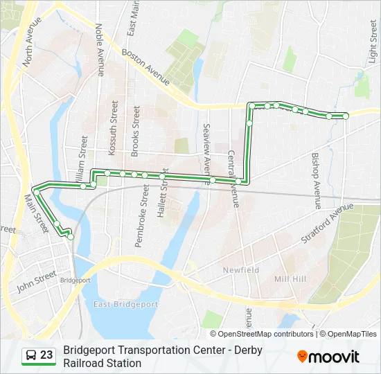 23 Bus Line Map