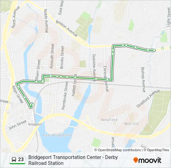 23 Bus Line Map