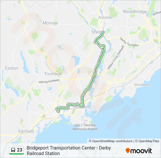 23 Bus Line Map