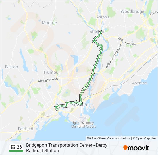 23 bus Line Map