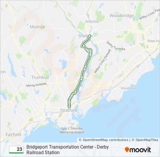 23 bus Line Map