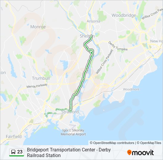 23 bus Line Map