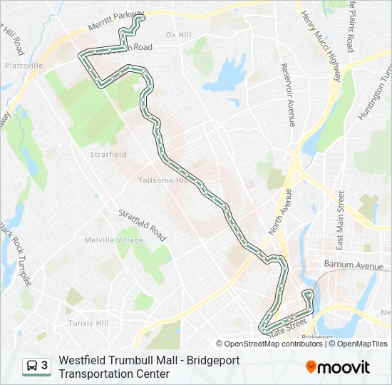 3 Bus Line Map