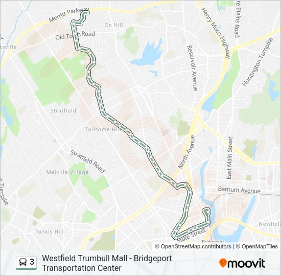 3 Bus Line Map