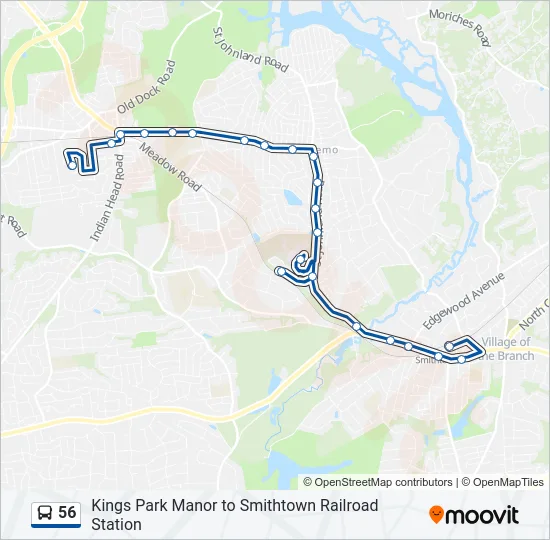56 Bus Line Map