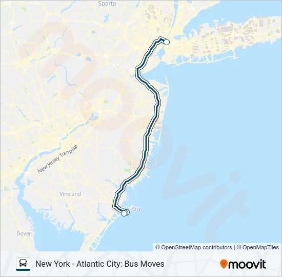 GREYHOUND US0300D Bus Line Map