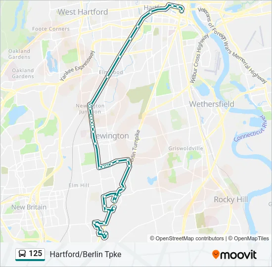 125 Bus Line Map