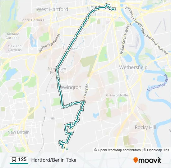 125 Bus Line Map