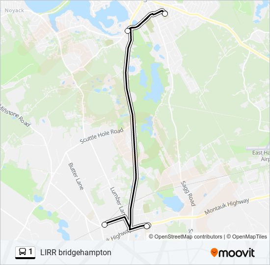 1 bus Line Map