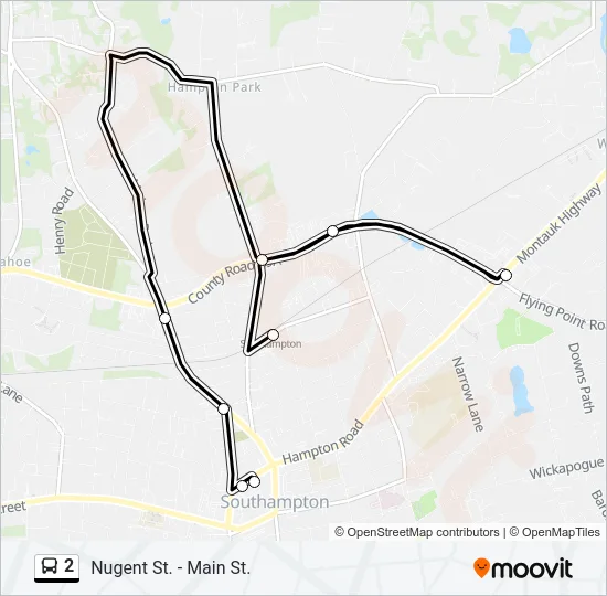 2 Bus Line Map