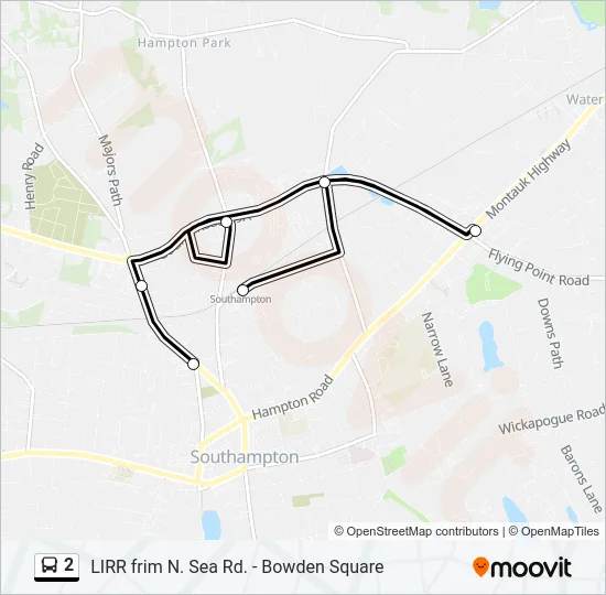 2 Bus Line Map