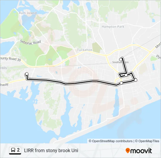2 Bus Line Map