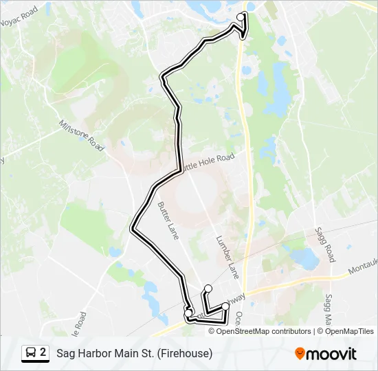 2 Bus Line Map