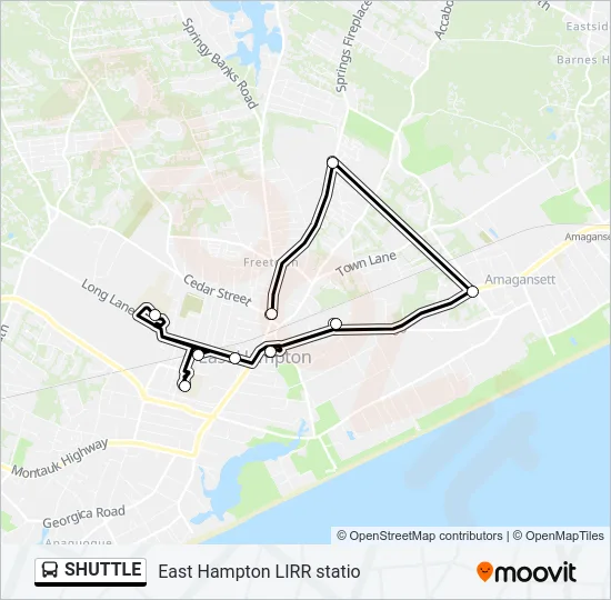 SHUTTLE Bus Line Map