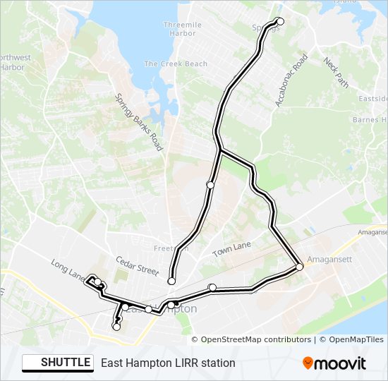 SHUTTLE bus Line Map