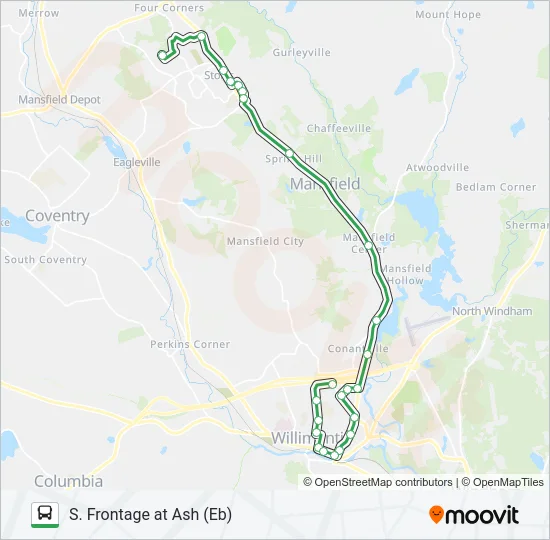 674 E - GREEN CLOSING Bus Line Map